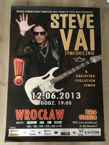 Steve Vai CENA ZA 2 SZTUKI - Wrocław 2013 Satriani G3 Gitara