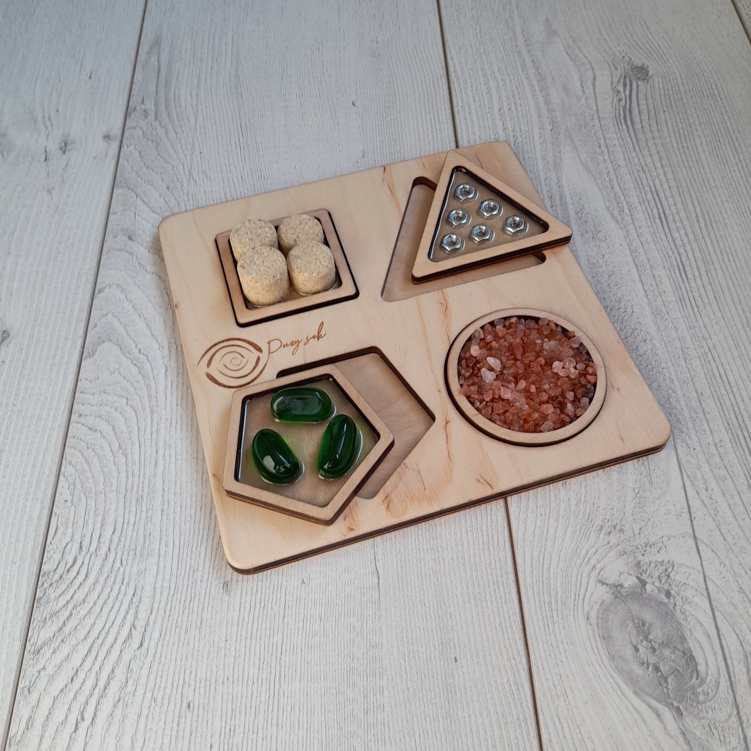 Układanka sensoryczna SORTER drewniany Montessori