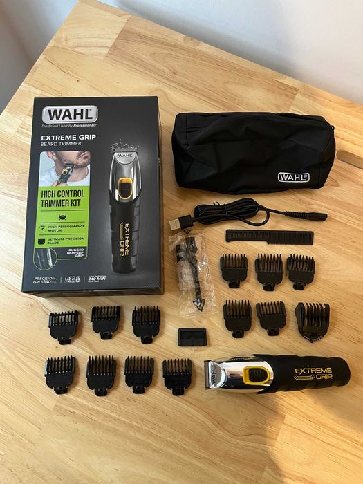 Trymer do zarostu brody WAHL Extreme Grip + akcesoria