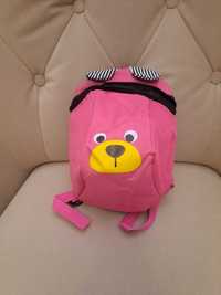 Plecak dla przedszkolaka dziecięcy plecaczek miś różowy