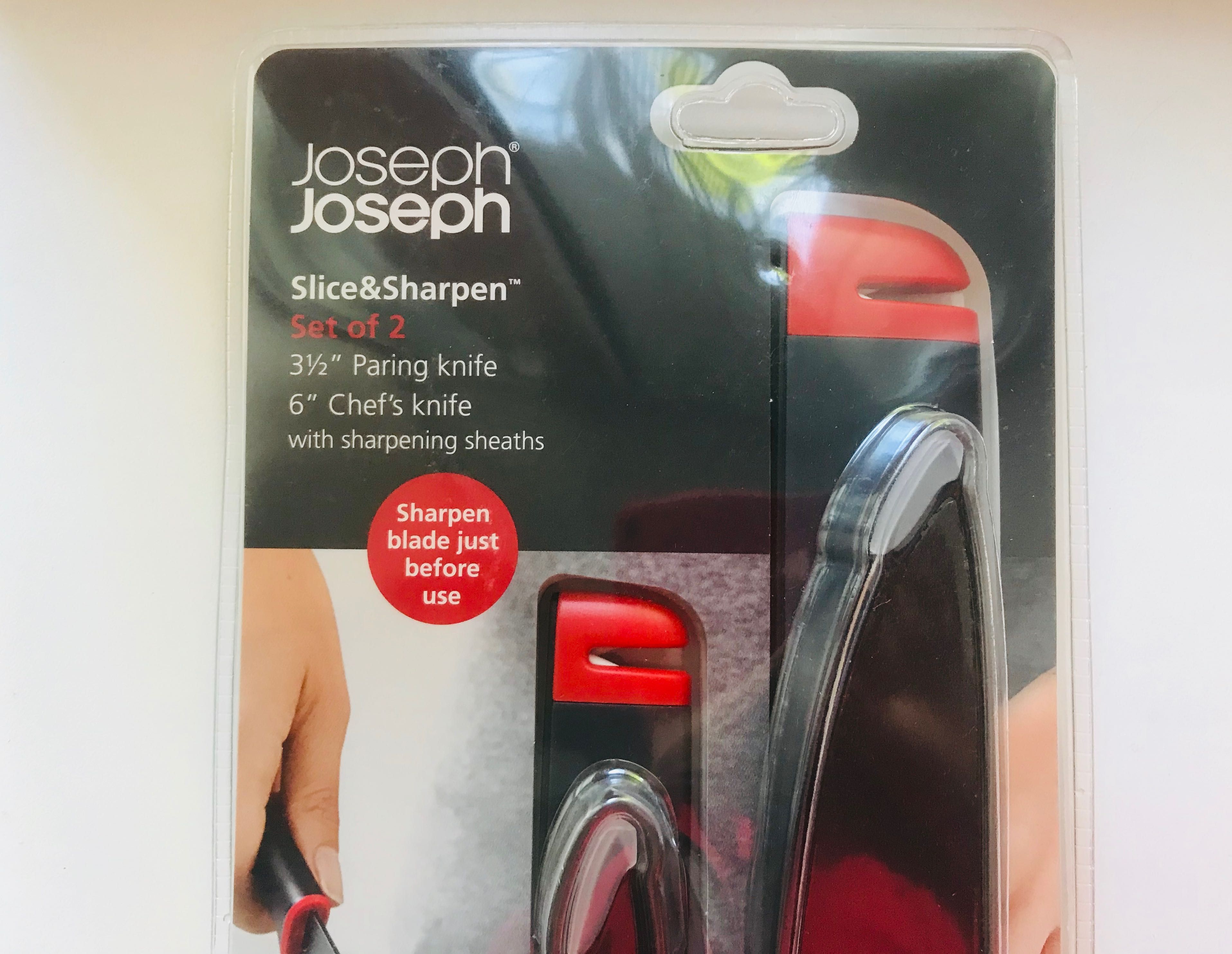 Набор кухонных ножей с точилками Joseph Joseph Slice&Sharpen 2 шт