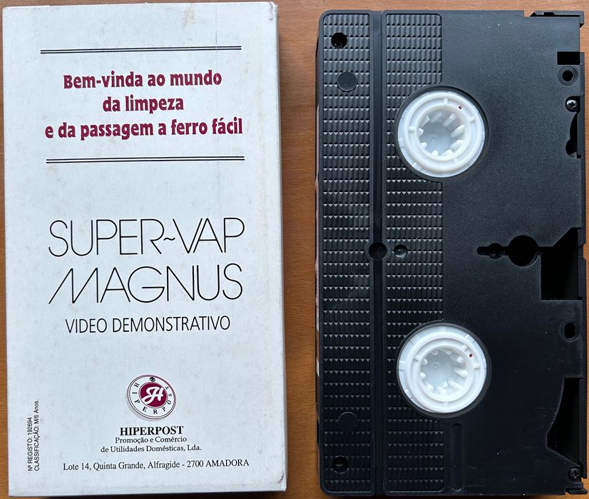 VHS Super-Vap Magnus Bem-vinda ao mundo da limpeza e passagem a ferro