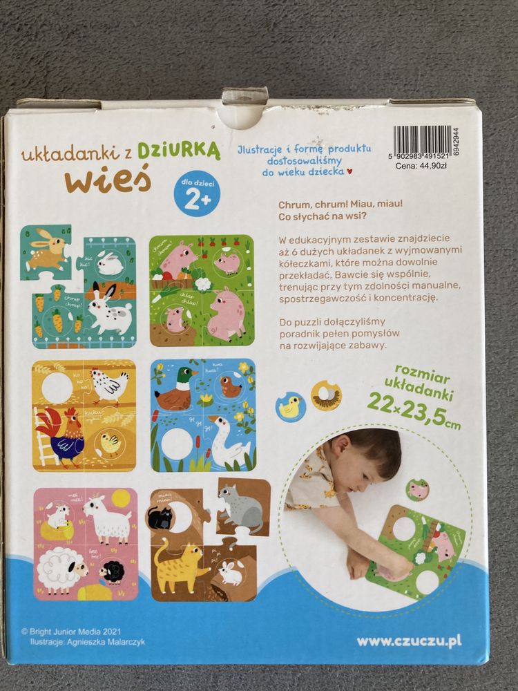 Puzzle Czuczu z dziurką 2+ Wieś