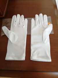 OBNIŻKA Białe rękawiczki--nowe.