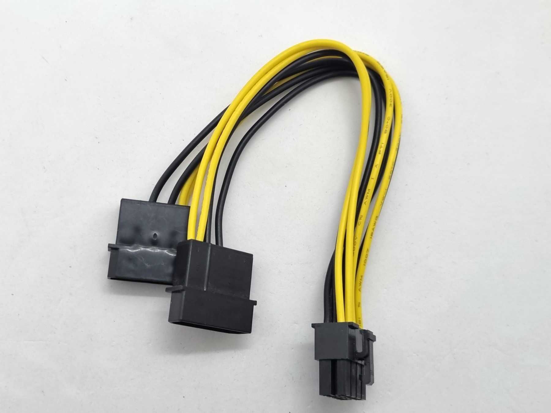 Переходник питания для питания процессора 2 x Molex -> 8 pin CPU ATX