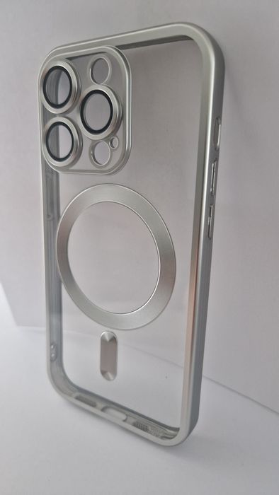 Metallic Magsafe Case do Iphone 14 Pro Srebrny