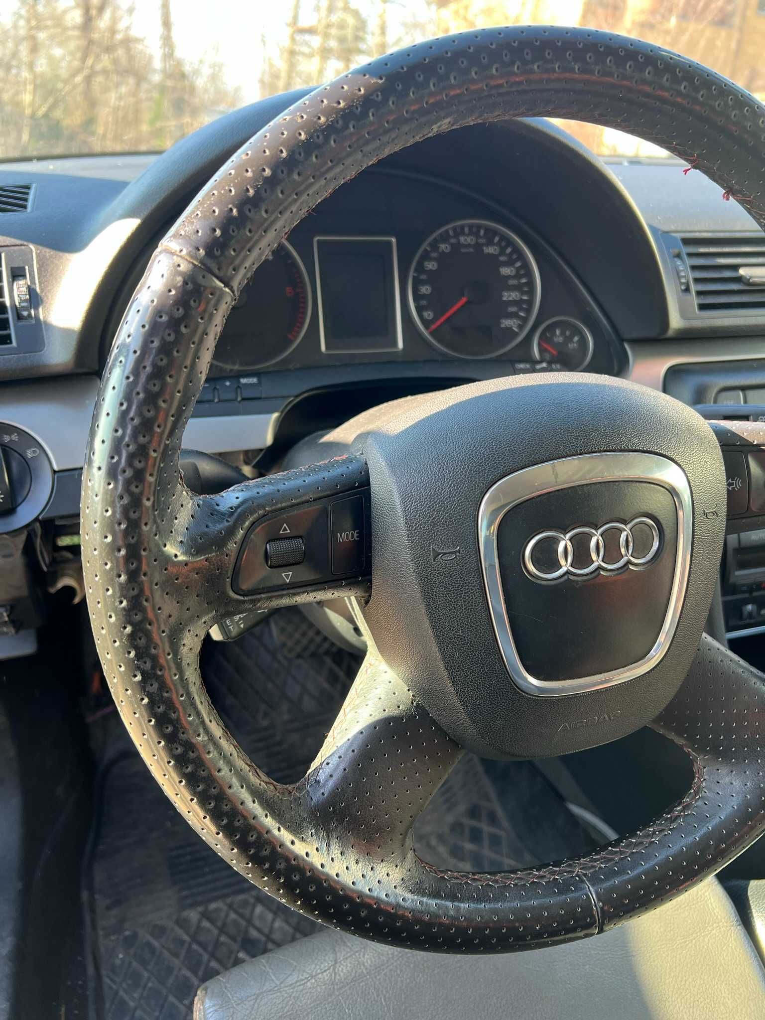 Audi A4 B7 kierownica multifunkcja czerwona nic poduszka