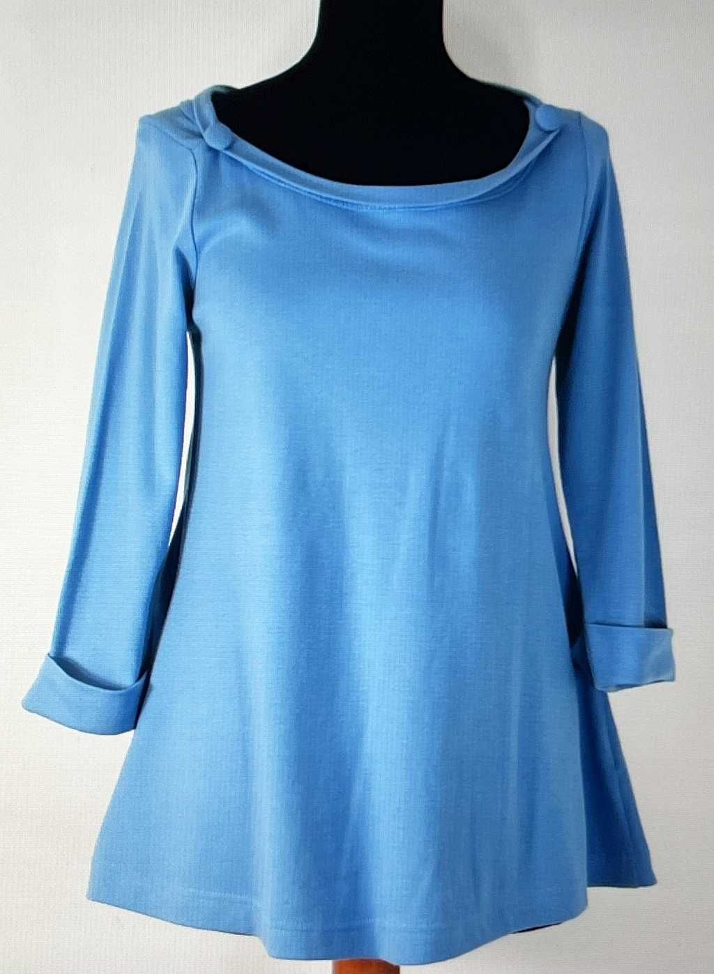 Tunika niebieska 100% Bawełna R XS 32-34