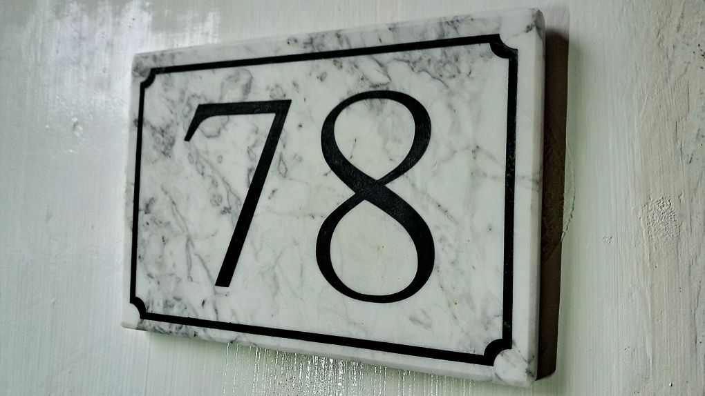 Tablice Numery/nazwy ulic itp na Dom/Ogrodzenie Granit/Marmur