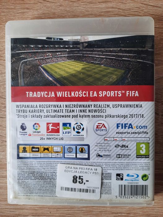 Fifa 18 PS3 Polska Wersja (stan 5/6)