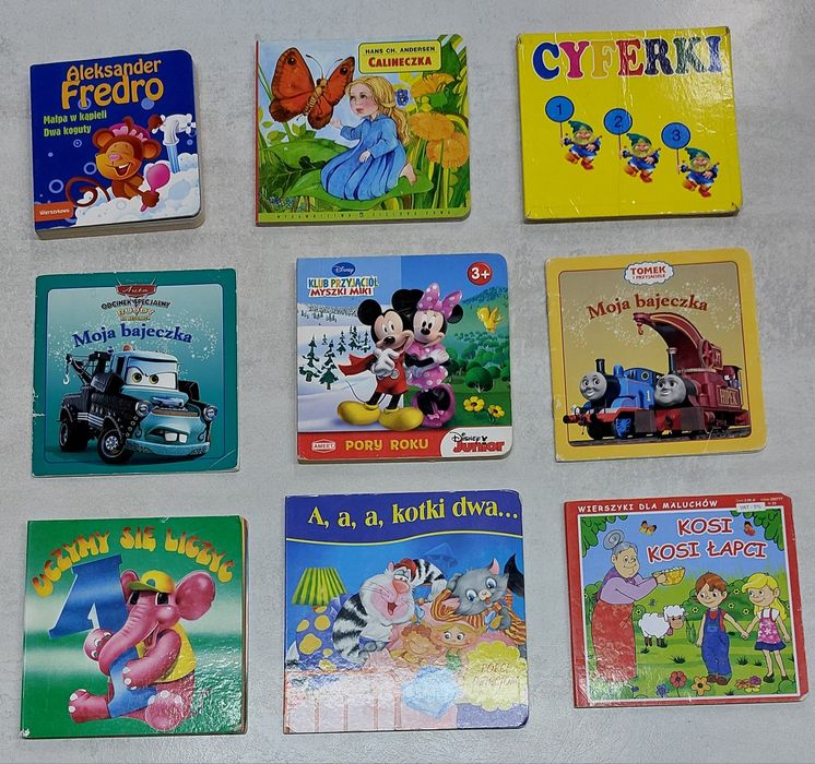 Zestaw 9 książeczek dla dzieci
