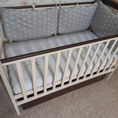 Дитяче ліжко+кокосовий матрац+подарунок (постіль+мобіль)