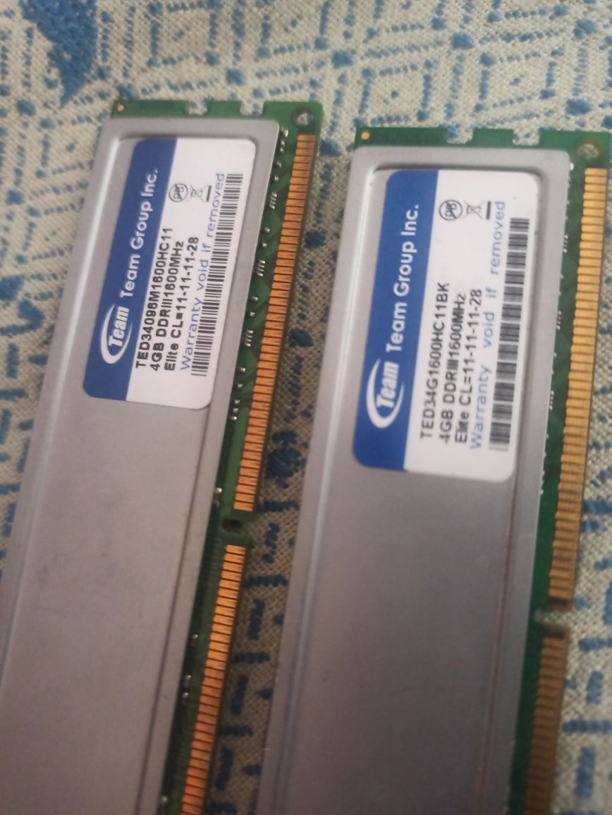 ОЗУ DDR3 8gb 2x4  (1600)