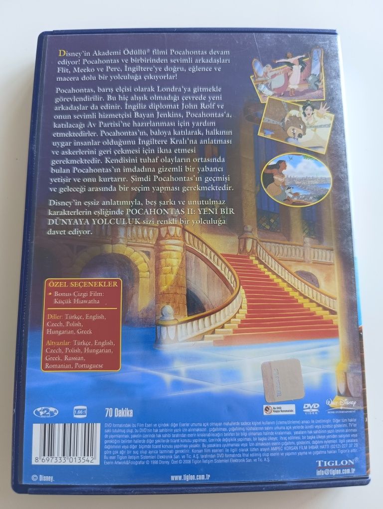 Pocahontas II, DVD,  polska wersja językowa
