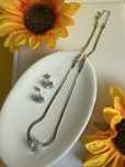 Conjunto Choker com pedras quadradas de zirconia
