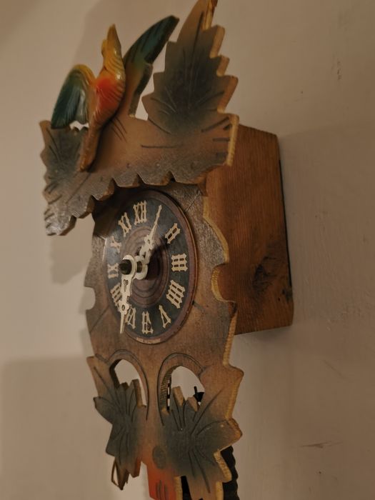 drewno zegar scienny dla dzieći