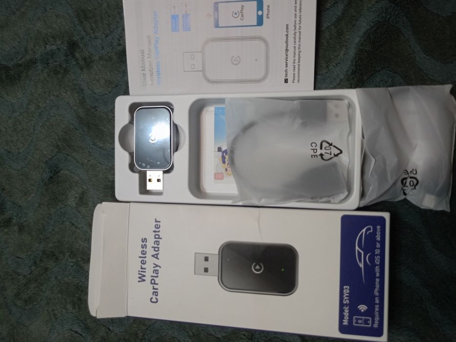 Бездротовий адаптер CarPlay, модель AIZEO SYY03