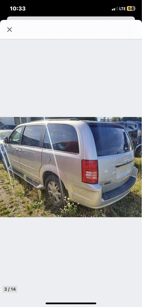 Chrysler Town country grand voyager caravan 2010r 4.0l na części