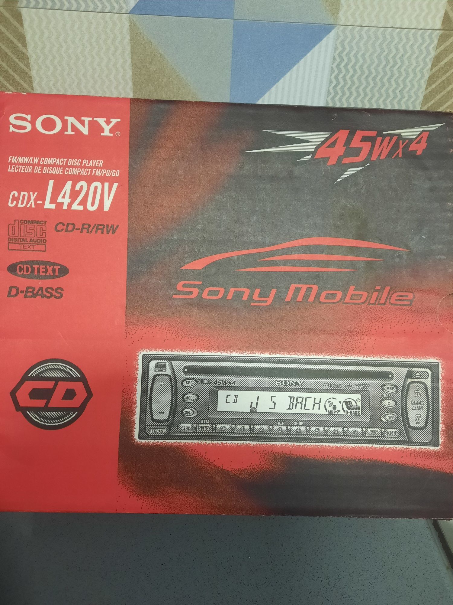 Rádio Sony Xplod (Ler descrição)