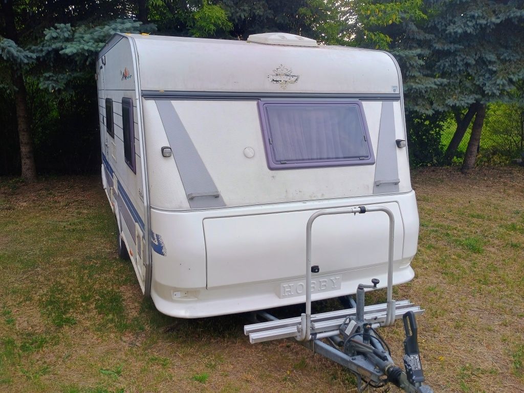 Przyczepa kempingowa kamping HOBBY EASY 460SF 15 lat w jednych rękach
