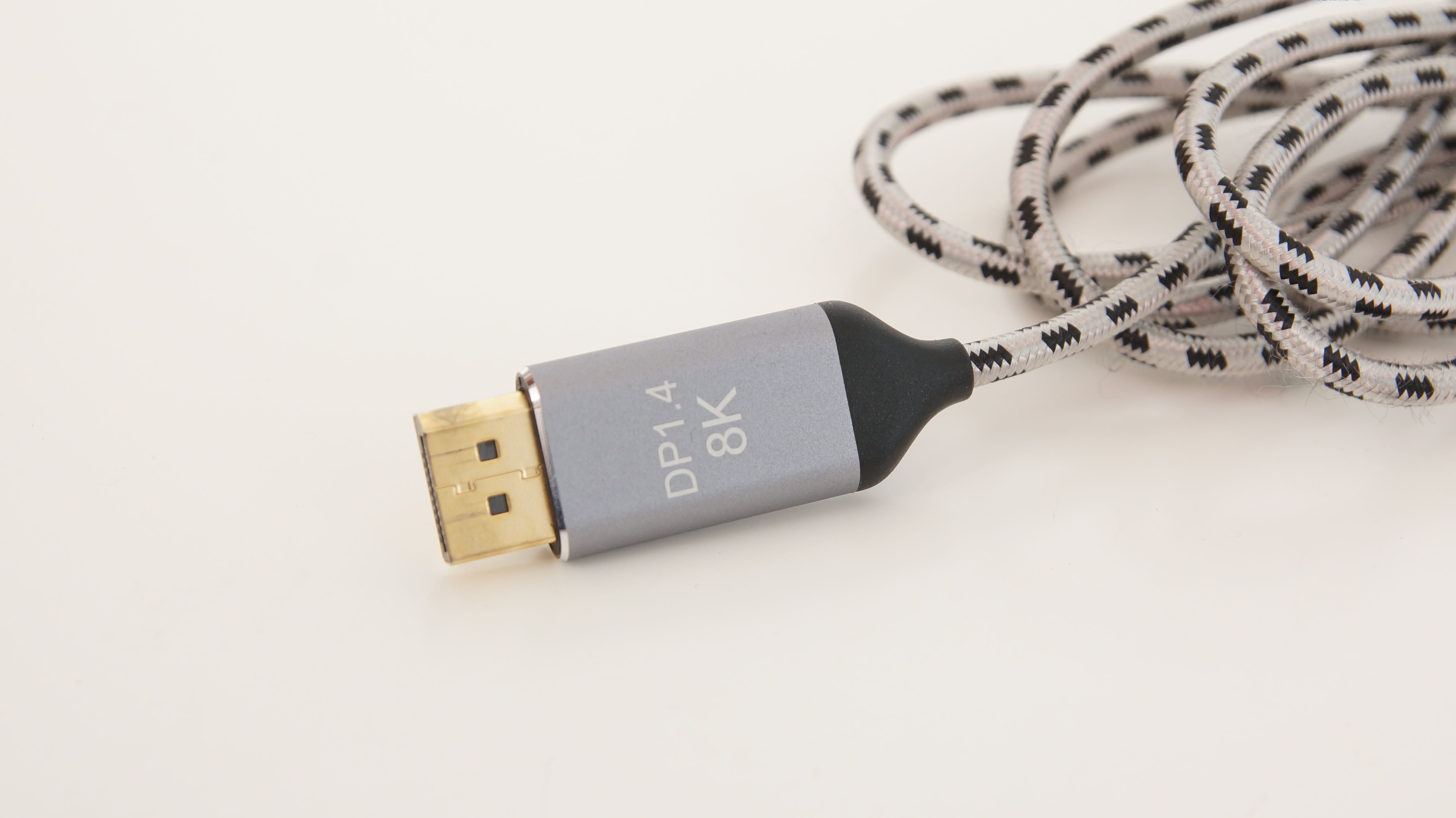 Kabel DisplayPort DP 1.4 usb-c 3m porządny pleciony 144kHz