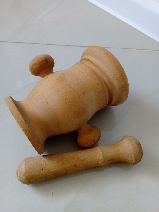 moździerz drewniany