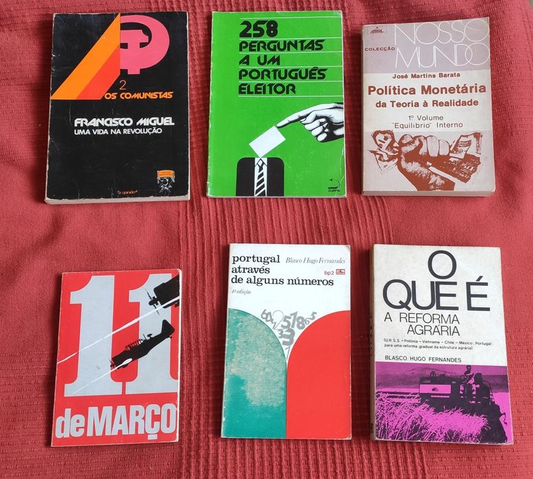 Livros revolucionários - 25 de Abril - luta política