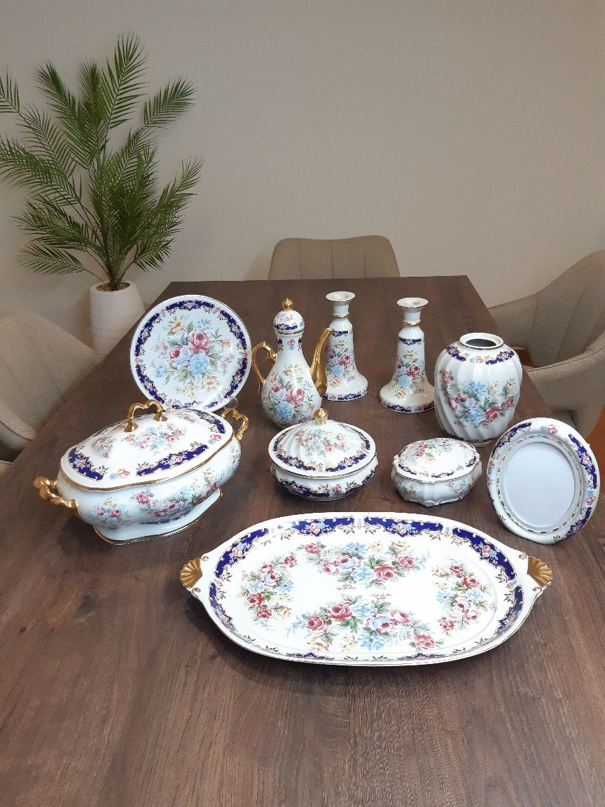 Porcelanas decorativas, conjunto de 10 peças