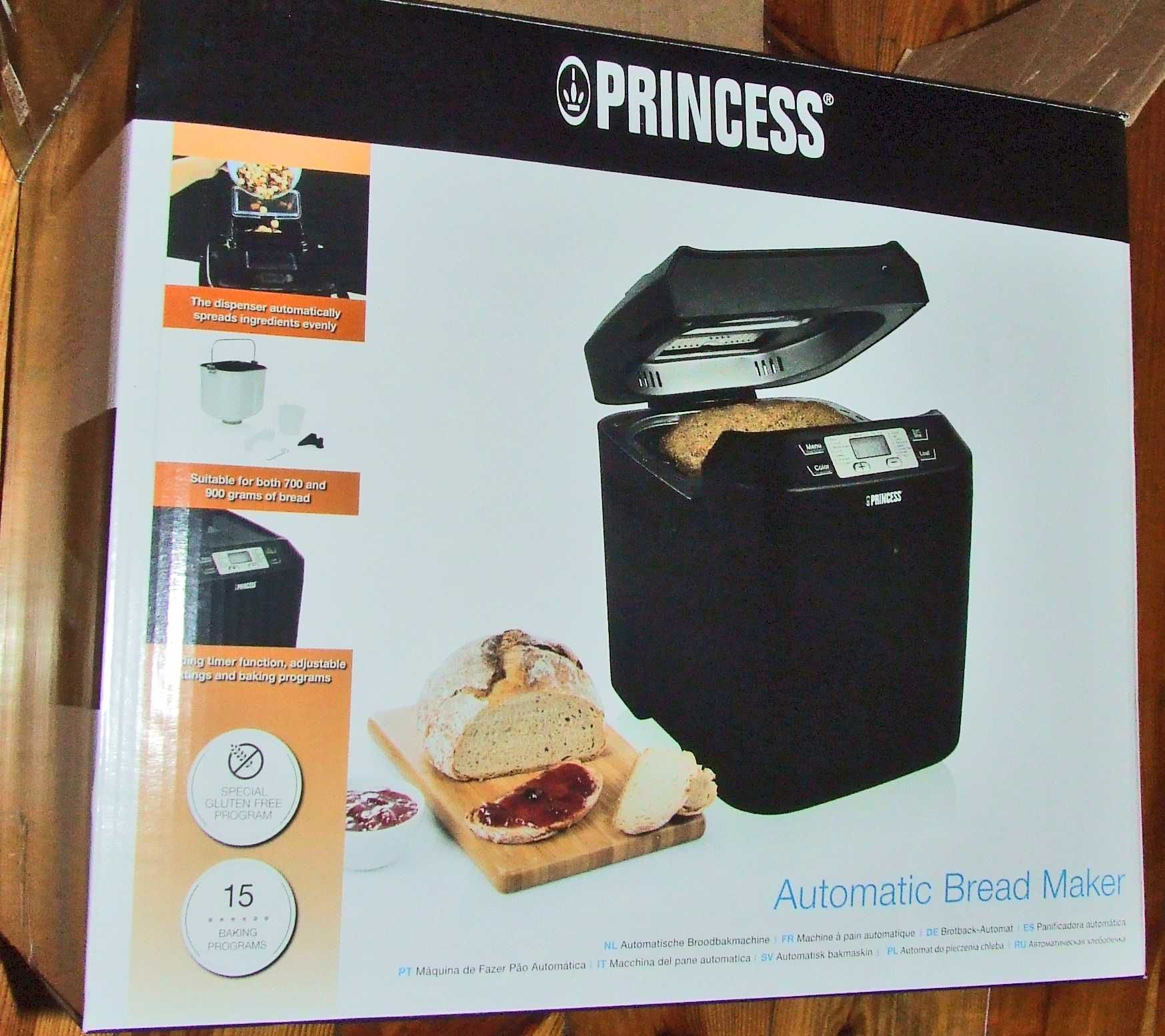 automatyczny wypiekacz do chleba Princess 152010 czarny 550 W
