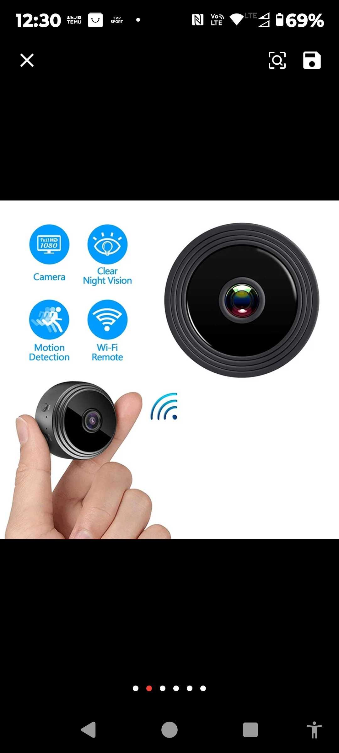 Mini kamerka A9 1080P wifi