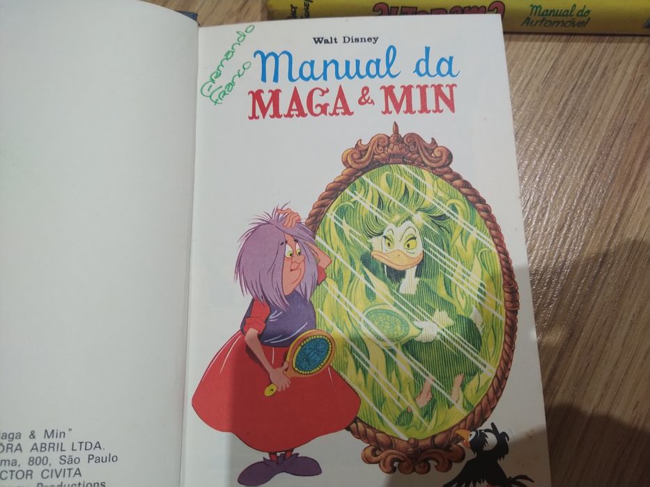 Conjunto de dois antigos livros Disney