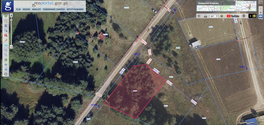 Działka w Strzyżewie Paczkowym - Łukaszewko 951m2 w otoczeniu lasów