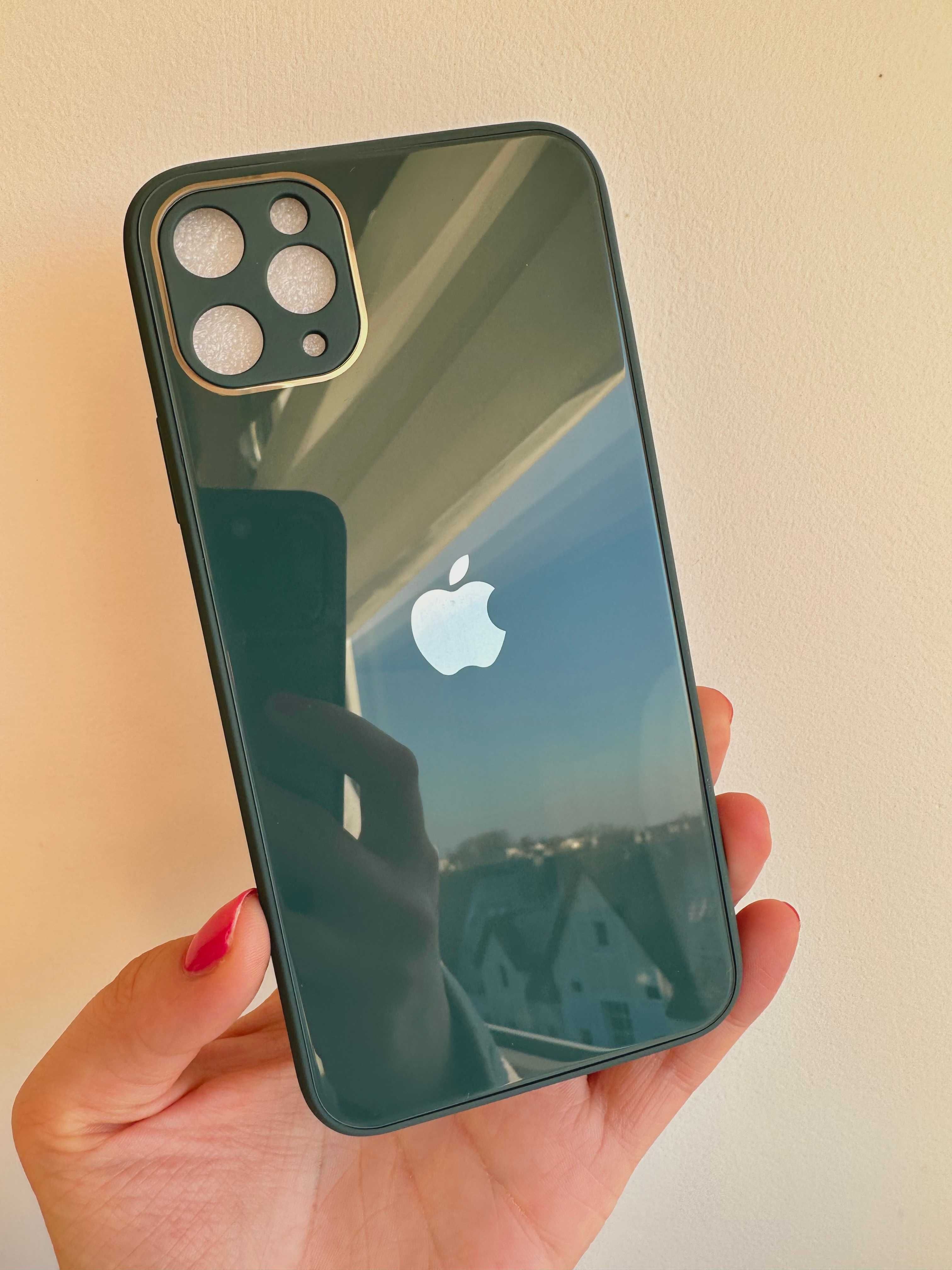 Nowe Etui, Case, Obudowa iPhone 11 Pro Max, imitacja szkła