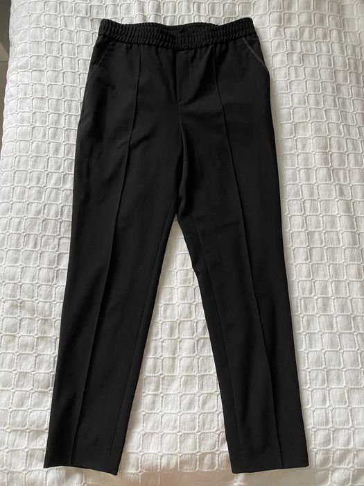 Czarne długie materiałowe spodnie filippa k 36