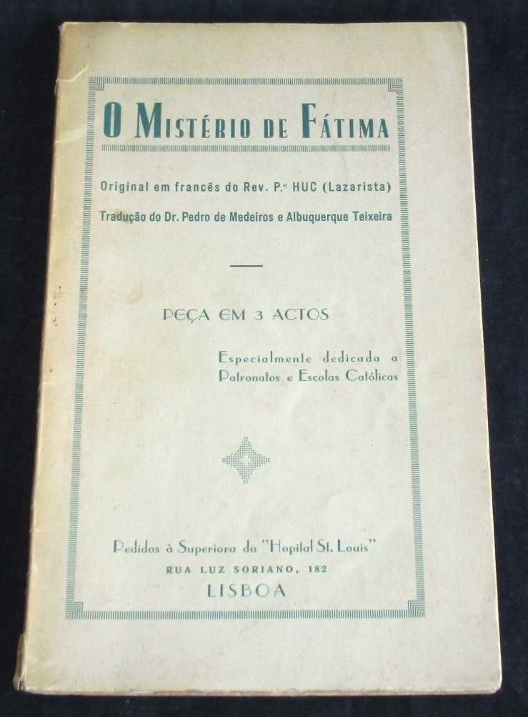 Livro O Mistério de Fátima Peça em 3 Actos 1939