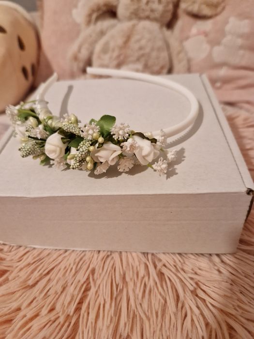 Opaska ozdobna dla dziewczynki Komunia