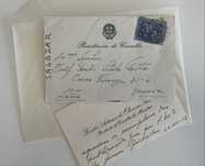 Cartão e envelope do Dr.Oliveira Salazar. 1956