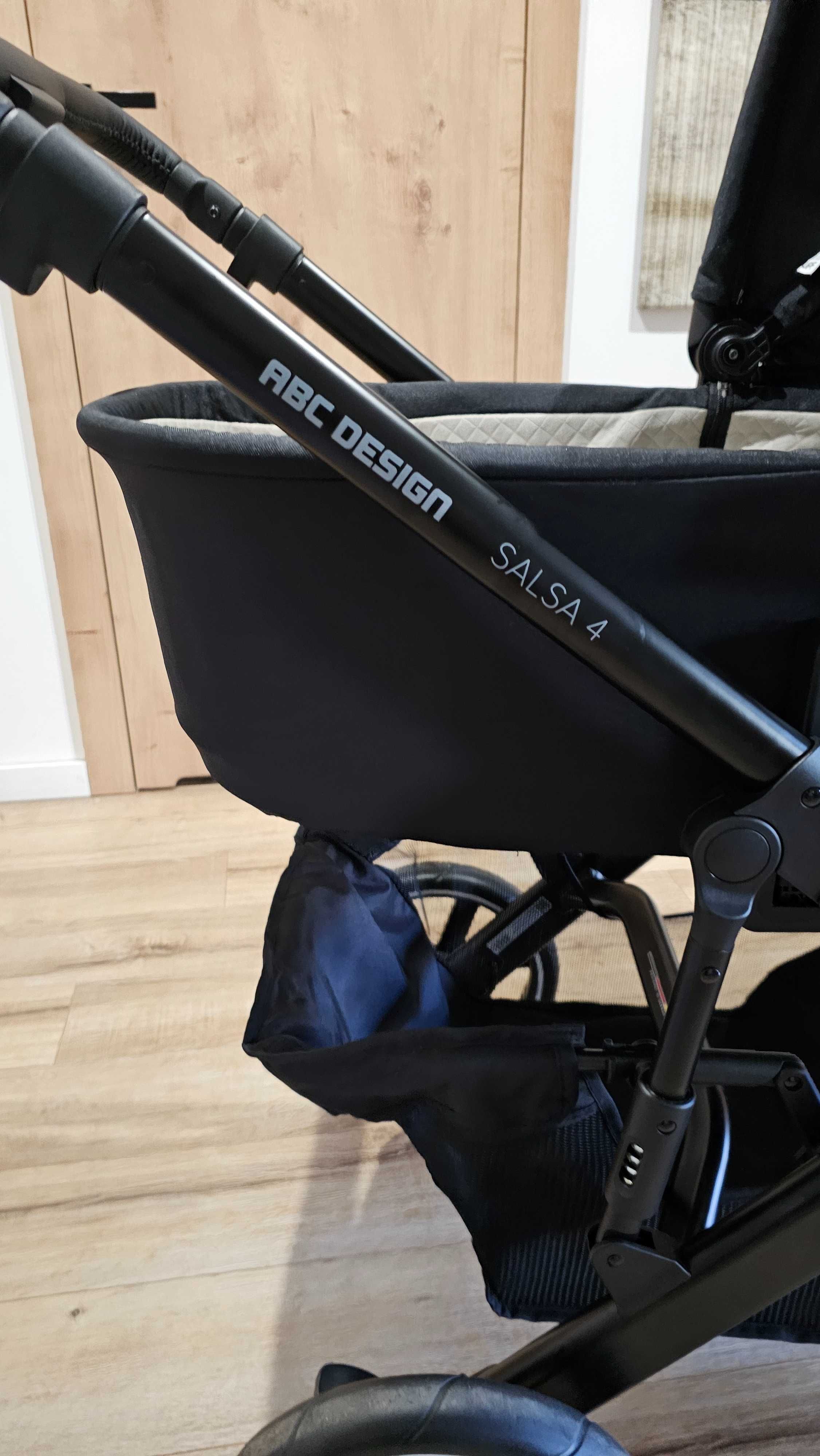 Nowy zestaw 4 w 1  Wózek abc design salsa 4 fotelik isofix plus torba