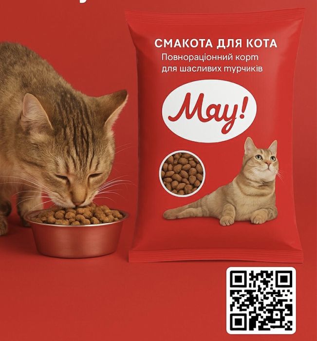 Сухий корм Мяу м’ясний 11 кг | Вигідна ціна | Доставка