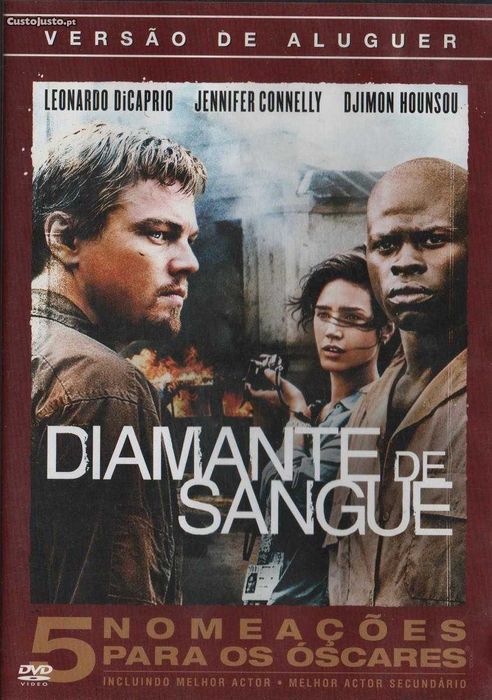Dvd Diamante de Sangue - acção - Leonardo DiCaprio - extras