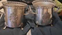 2 Champanheiras  de inox com Brasão Real Português-Estilo Clássico