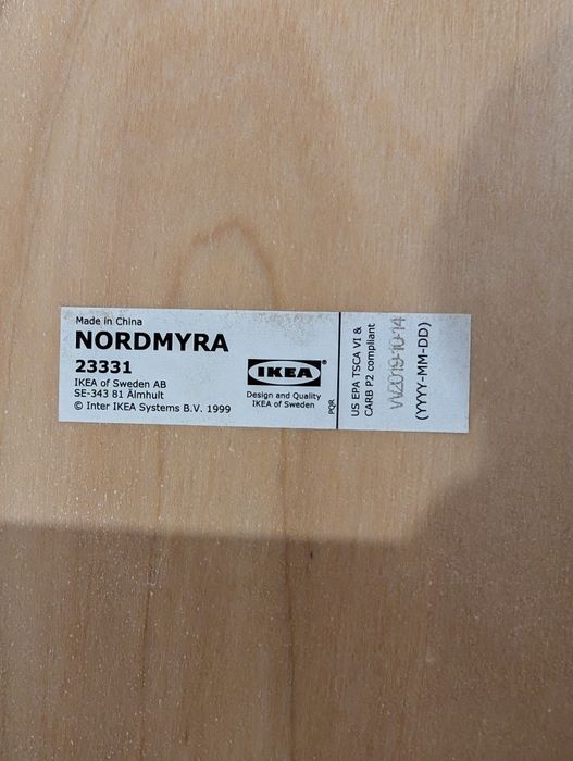 Ikea NORDMYRA krzesło biały/ brzoza 
Krzesło, biały/brzoza