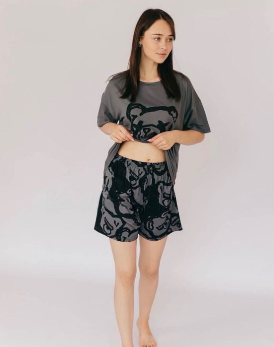 Женская пижама тройка. Жіноча піжама трійка