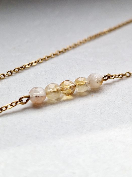 Naszyjnik turmalin I cytryn