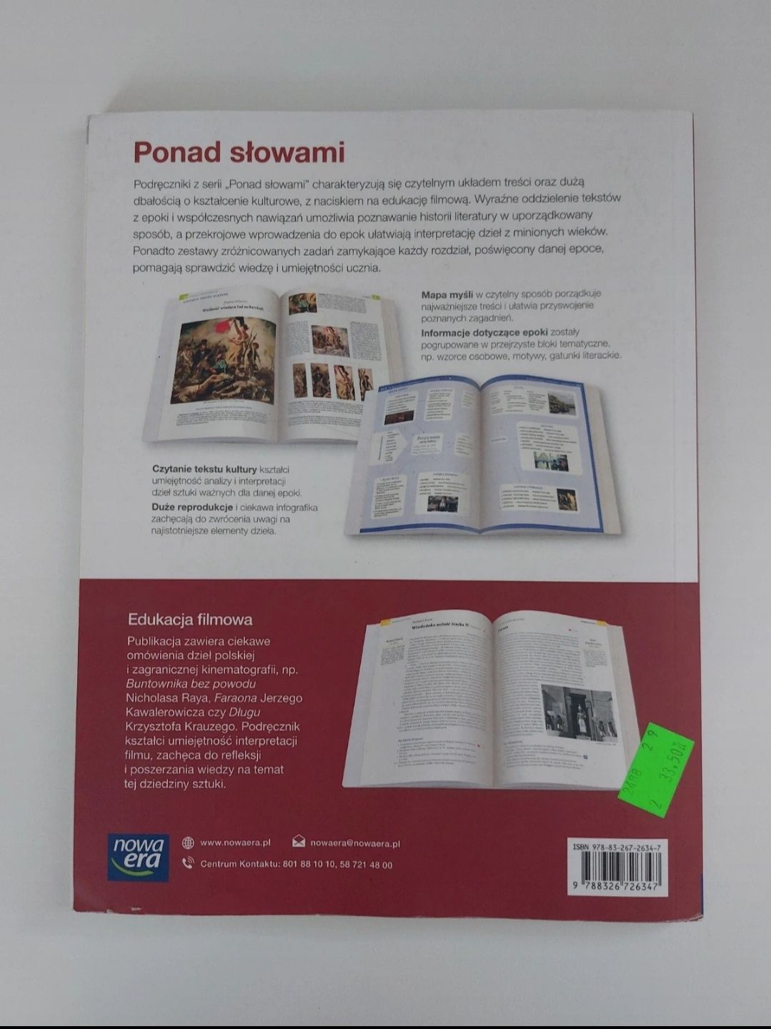 podręcznik Ponad słowami klasa 2 część 1 liceum technikum