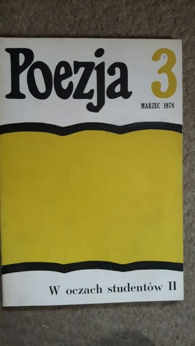 Poezja 3 marzec 1978 oraz Poezja 9 wrzesień 1971