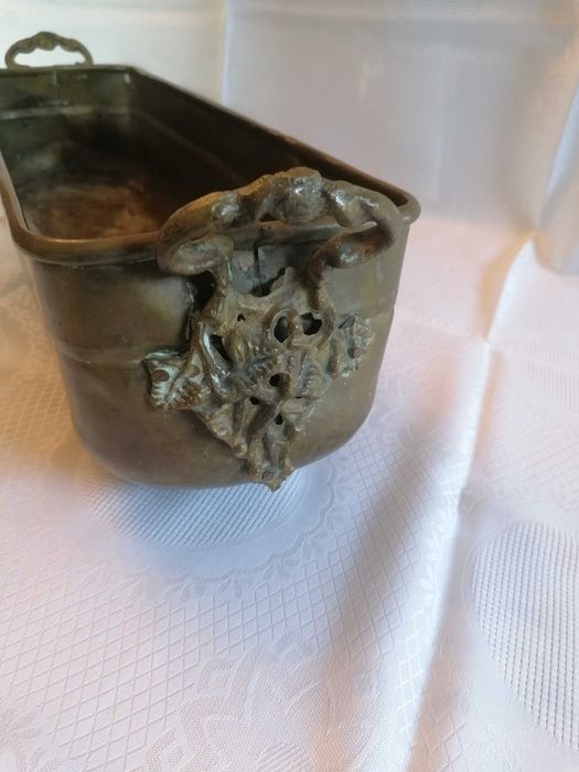 Donica Prostokątna Długa - Mosiądz