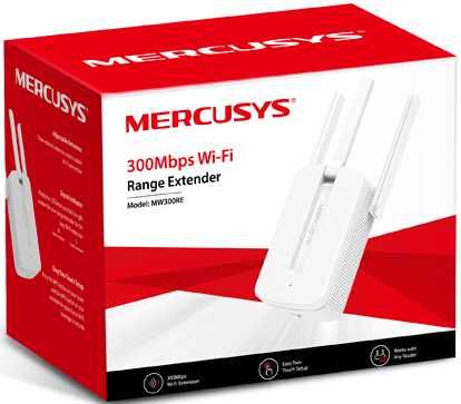 Mercusys MW300RE усилитель беспроводного Wifi сигнала 300 Мбит/с