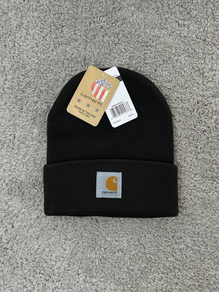 Шапка Carhartt Wip чорна/ шапка кархарт чорна/ унісекс/ нова