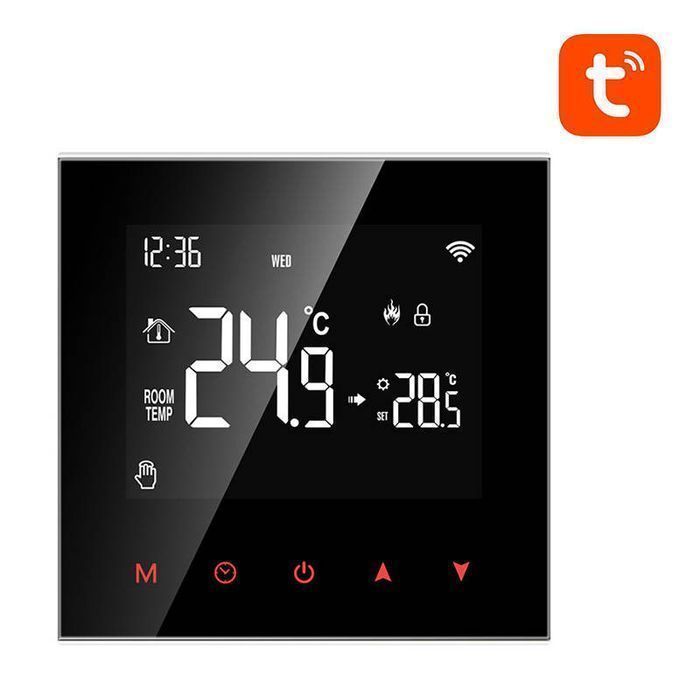 Inteligentny Termostat Avatto Zwt100 Podgrzewacz Wody 3A Zigbee Tuya